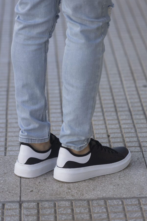Zapatillas 400 Negra con blanco - Image 3