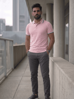 CHOMBA JERSEY COLOR ROSA