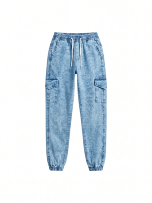 JOGGER CARGO - JEANS CELESTE