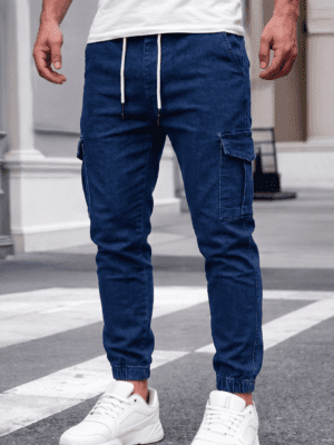 JOGGER CARGO - JEANS AZUL