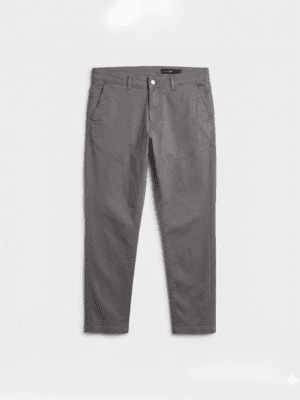 PANTALON CHINO GABARDINA COLOR GRIS