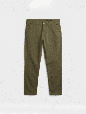 PANTALON CHINO GABARDINA COLOR VERDE