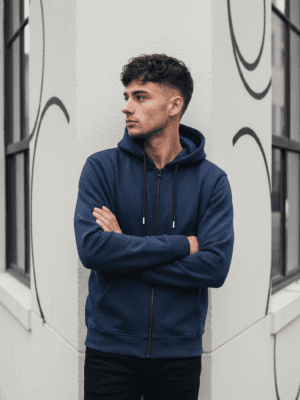 CAMPERA FRIZA - AZUL MARINO