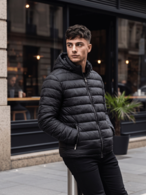CAMPERA INFLABLE - NEGRO