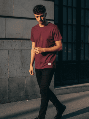 REMERA LISA - BORDO