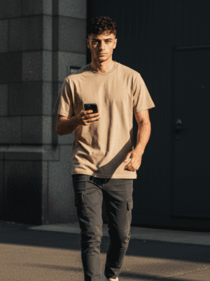 REMERA LISA - BEIGE