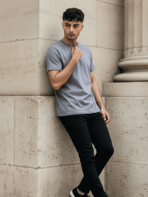 REMERA LISA - GRIS