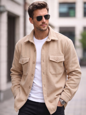 Camisaco de Paño color beige