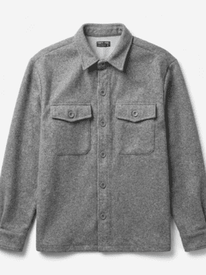 Camisaco de Paño Gris Claro